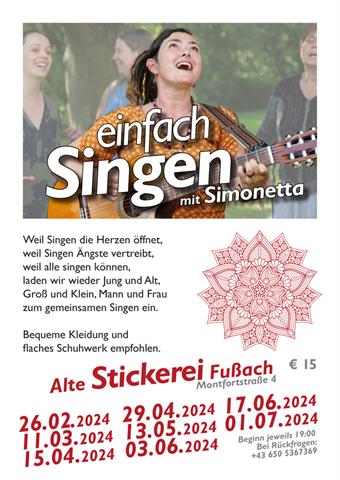 Singen mit Simonetta